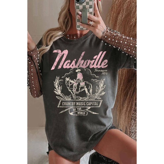 Nashville Oversized Graphic Tee