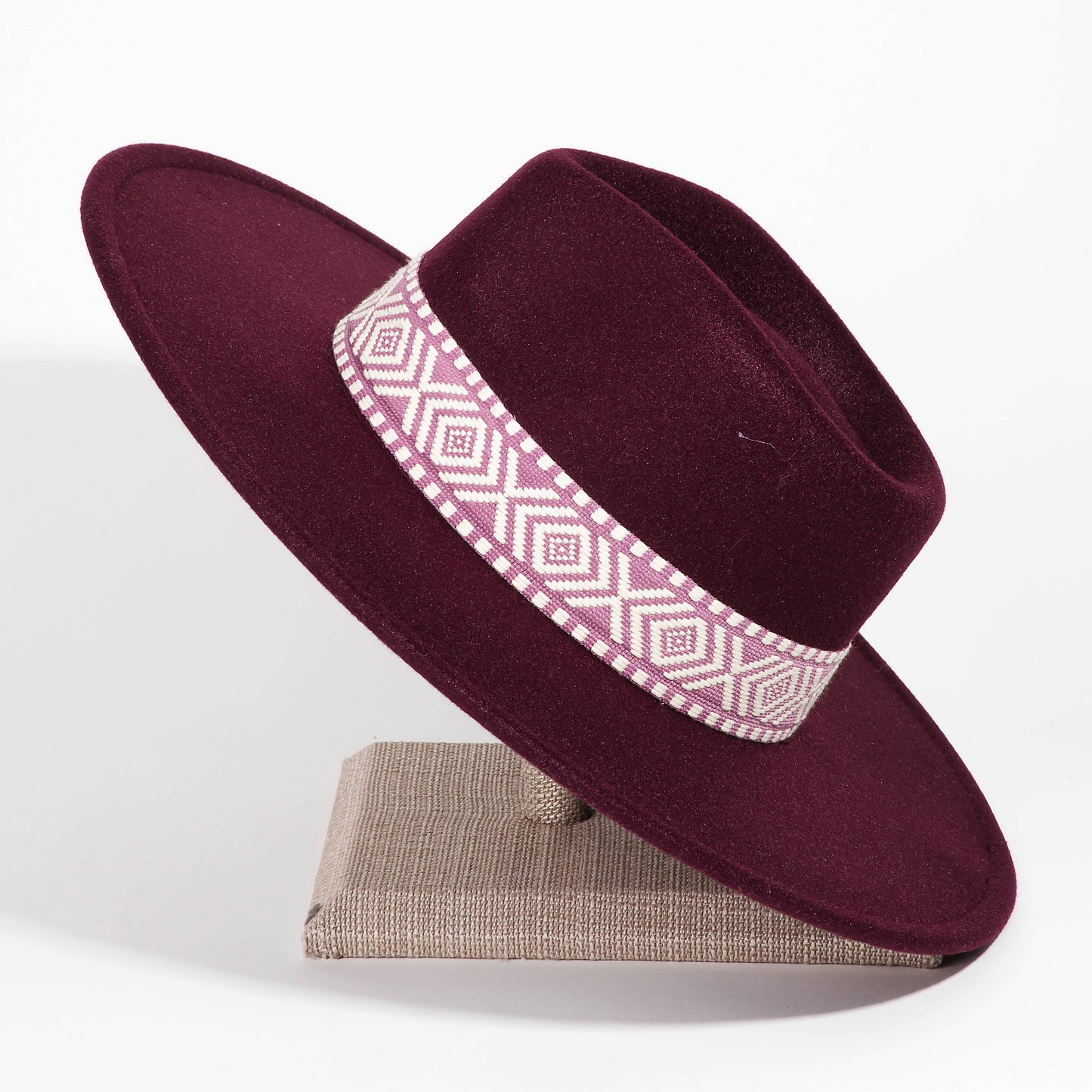 Boho Stripe Pattern Fedora Hat
