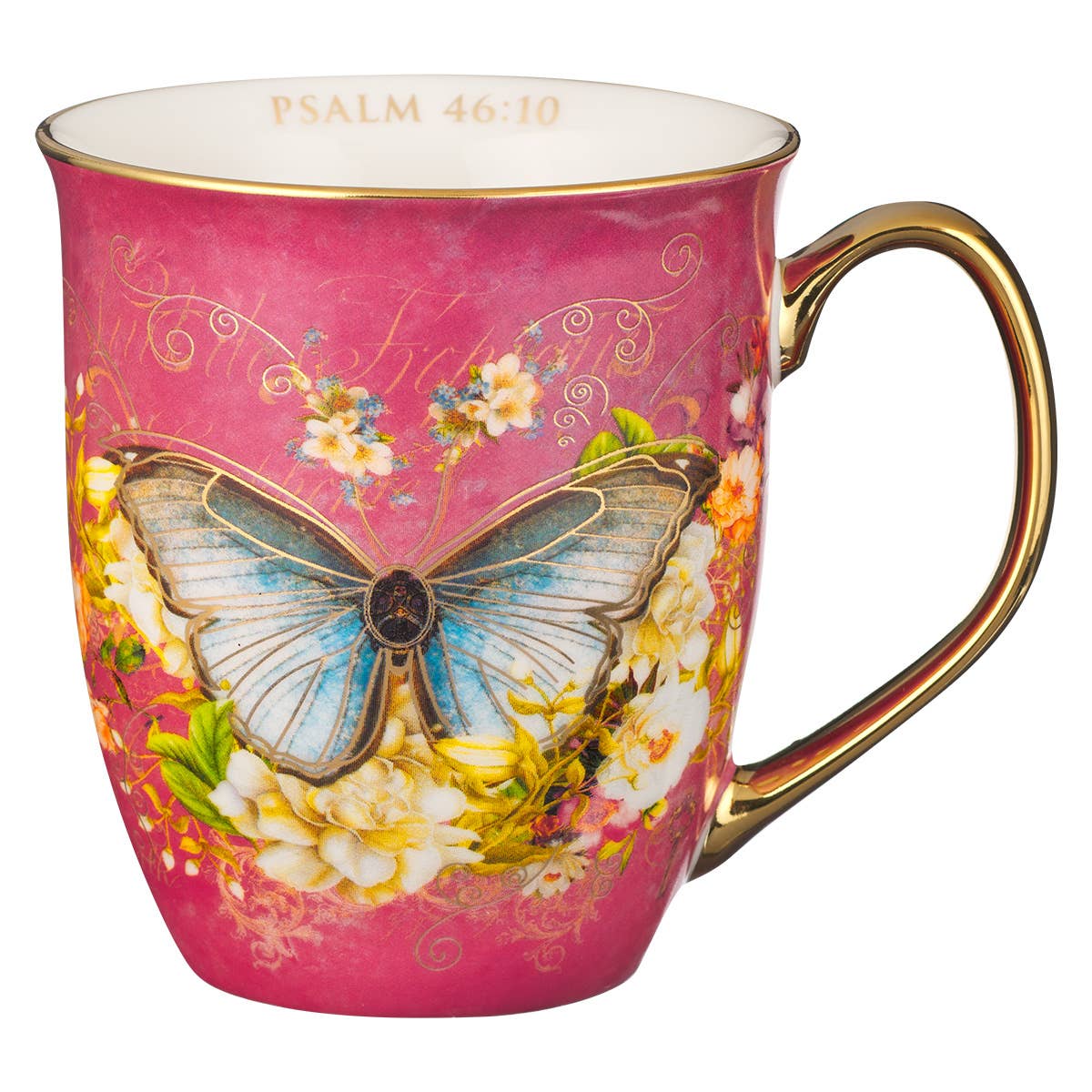 Butterfly Be Still Psalm Mug