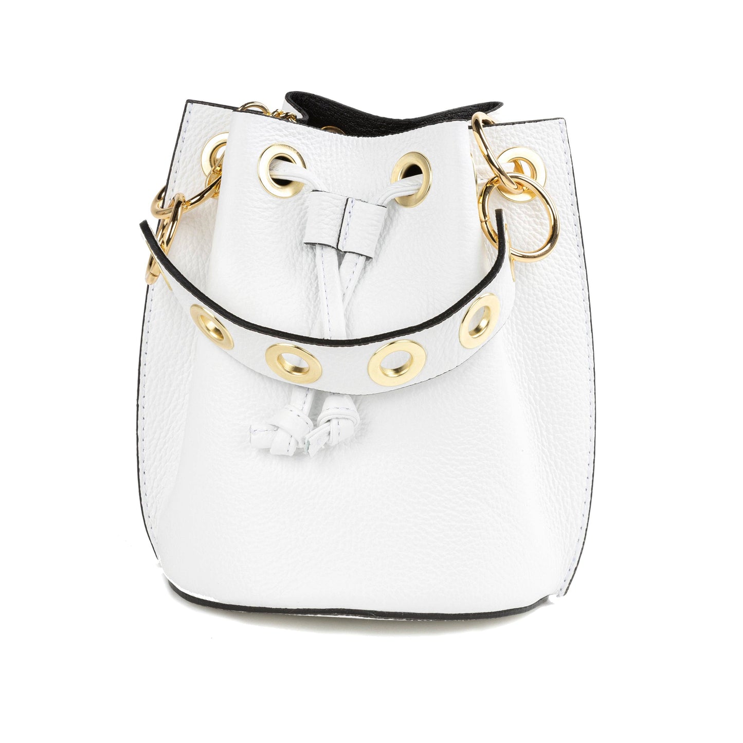 GENUINE ITALIAN LEATHER BUCKET BAG