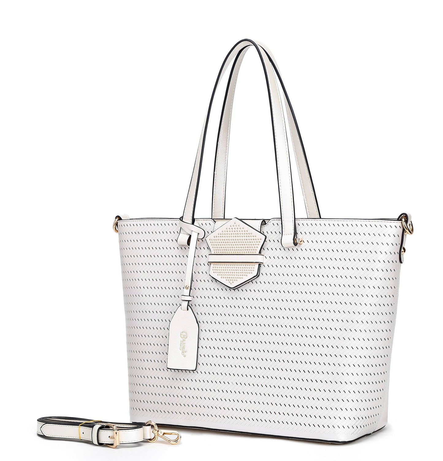 Brangio Italy Luxe Woven Tote Bag