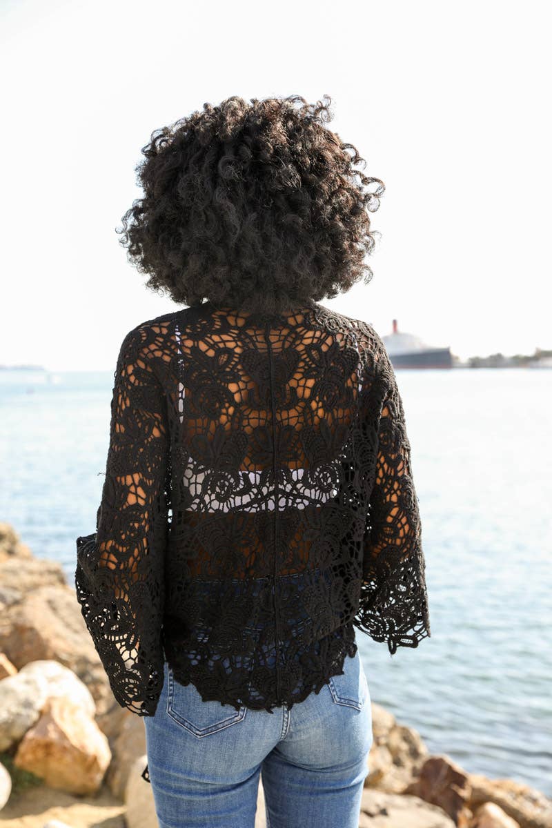 Summer Crochet Floral Petal Kimono Wrap ☀️