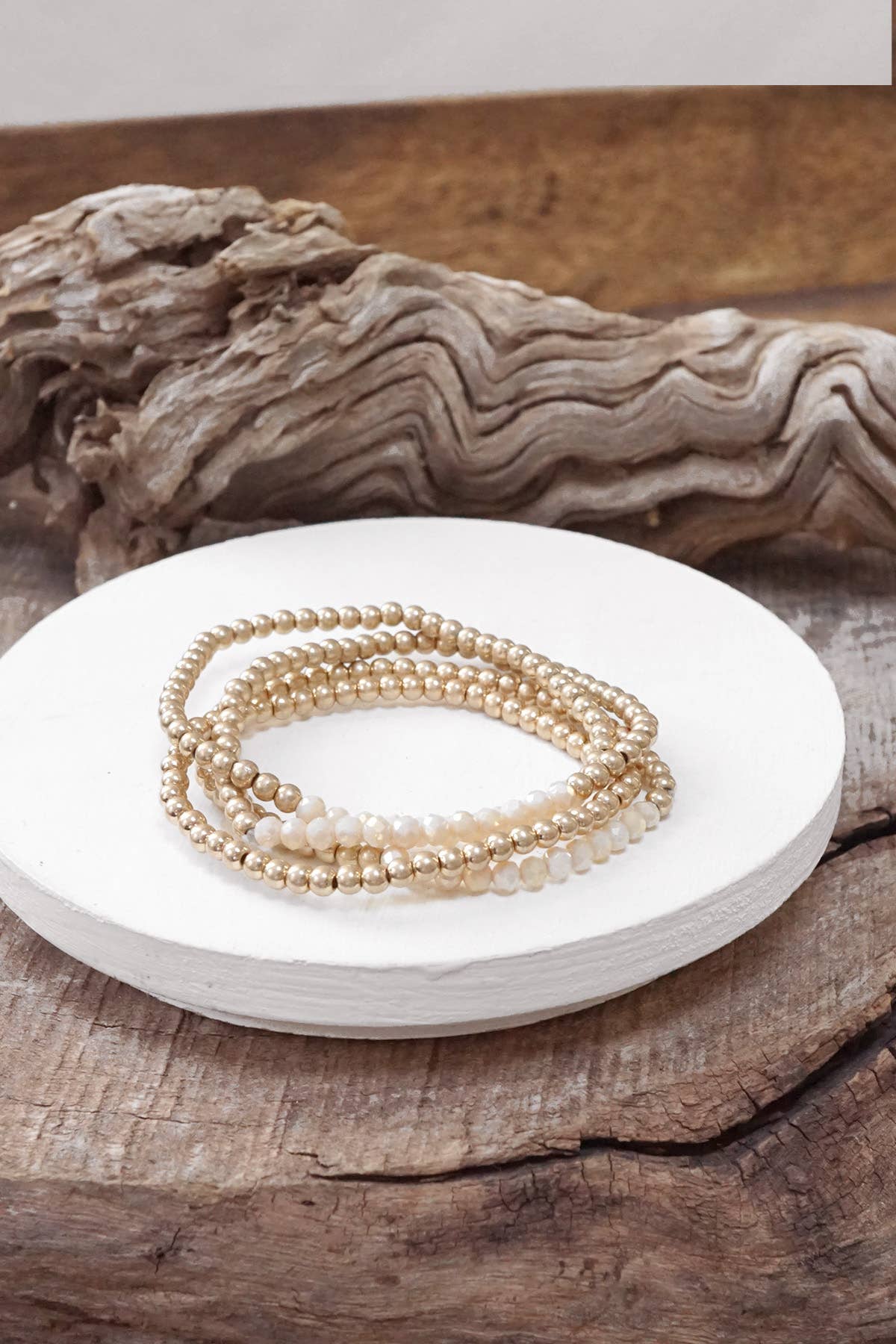 Bracelet stack glass beads
