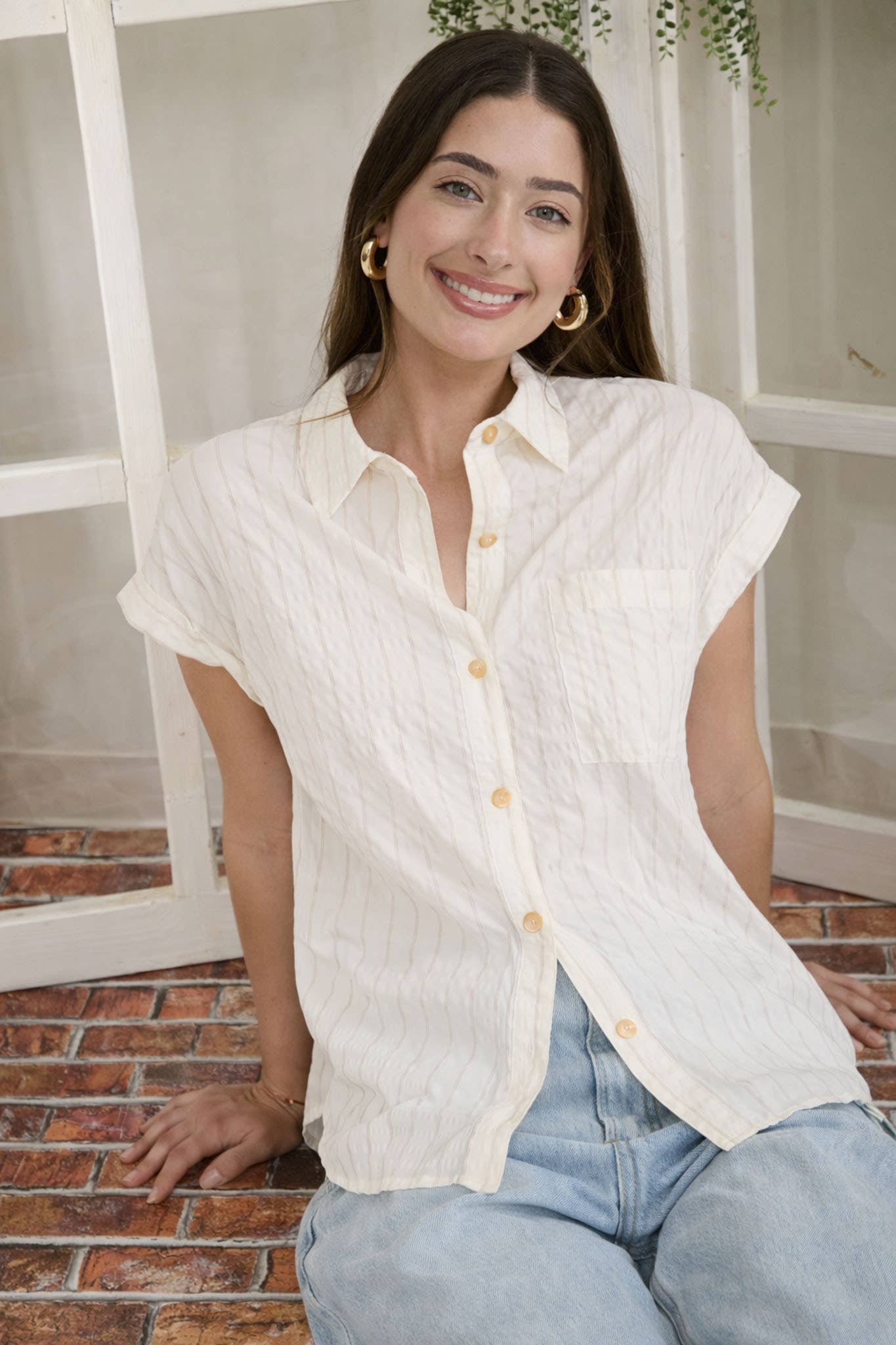 Khaki Button Up Shirt