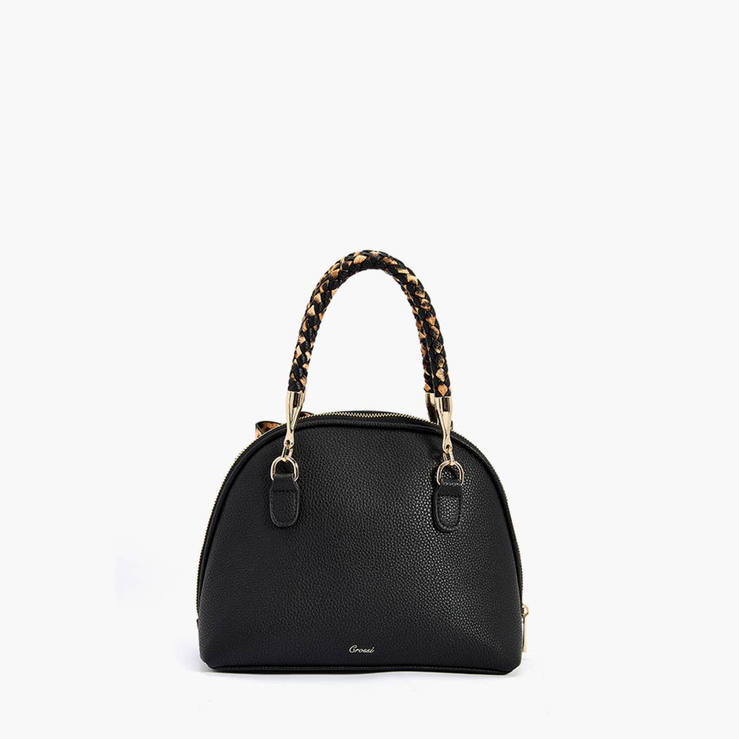 Leopard Top Handle Bow Bag – Fall Statement Gift