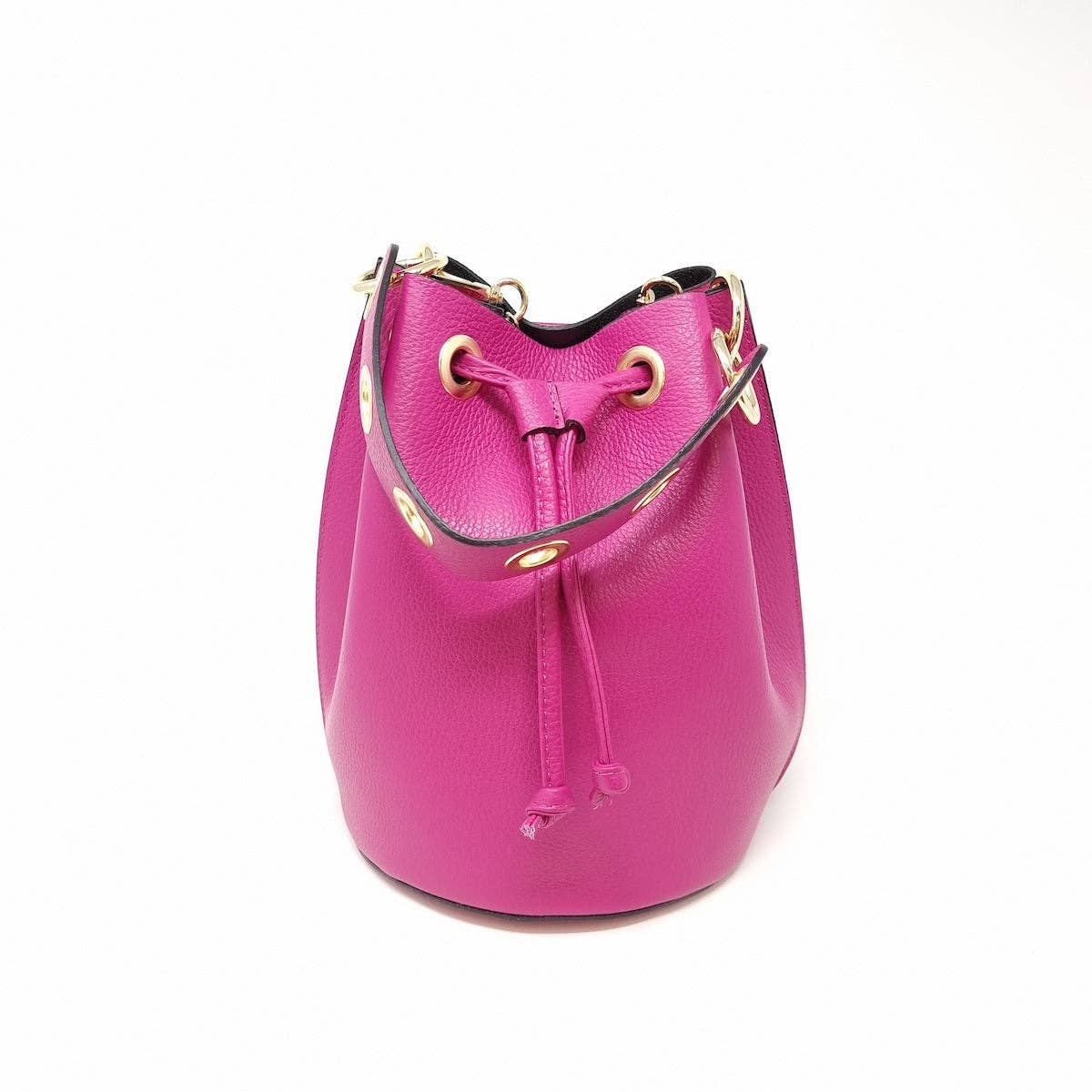 GENUINE ITALIAN LEATHER BIG BUCKET BAG