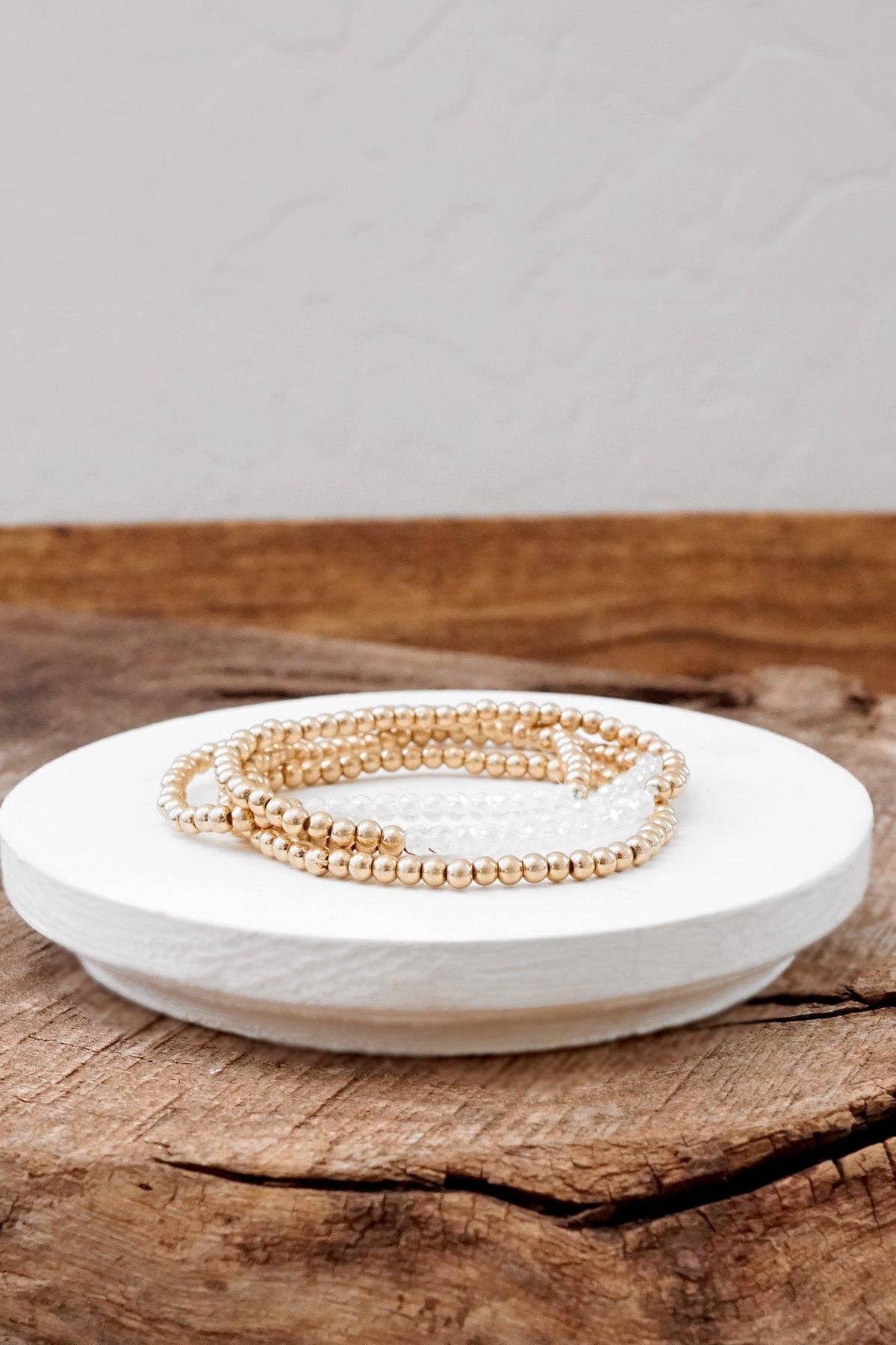 Bracelet stack glass beads