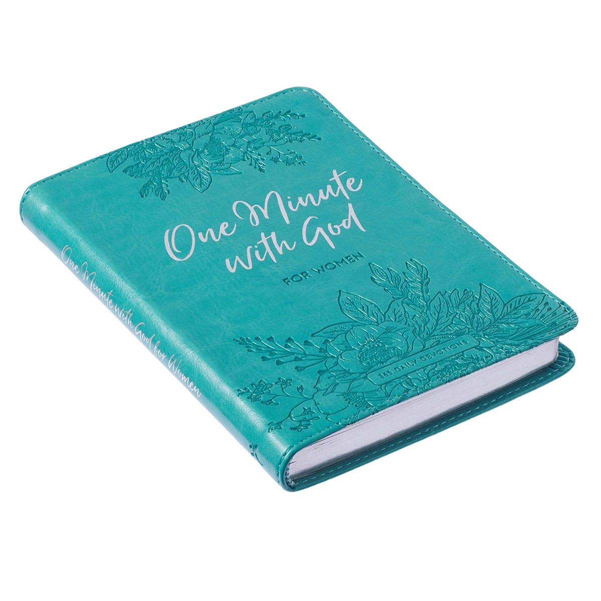 One Minute with God Teal Leather