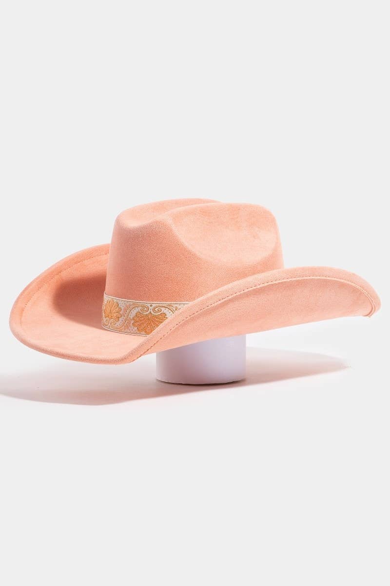 Intricate Border Pattern Band Cowboy Hat