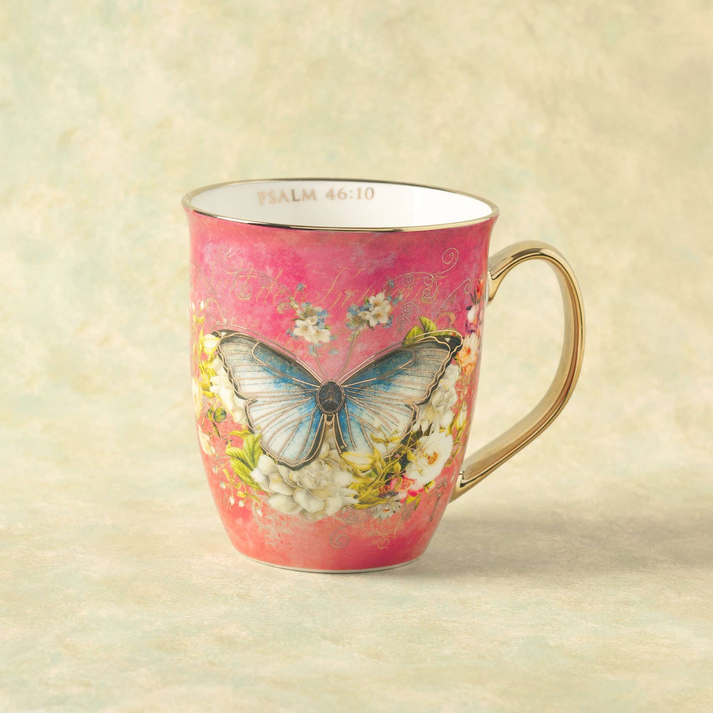 Butterfly Be Still Psalm Mug