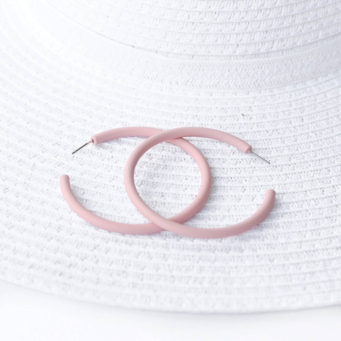 Large Skinny pink Hoop